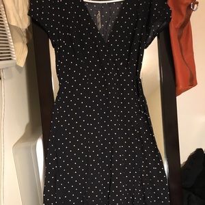 A poka dot dress